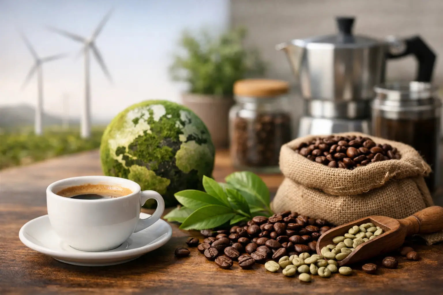 Café faible empreinte carbone, sans compromis
